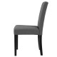 Тапициран стол San Marino комплект от 6 броя 90 x 42 x 48 cm Тъмносив -