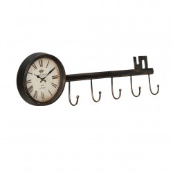 Стенен часовник Ключ - с аналогови стрелки - 88 x 7 x 26 см. - цветен - стъкло - Сувенири, Подаръци, Свещи