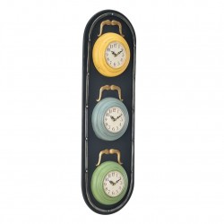 Стенен часовник Светофар - с аналогови стрелки- 25 x 4,5 x 80 см - цветен - Сувенири, Подаръци, Свещи