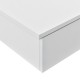 Комплект от 2 броя етажерки за стена с вратички 60x24x12,6cm, Бели - Комплект от 2 броя етажерки за стена с вратички 60x24x12,6cm, Бели -