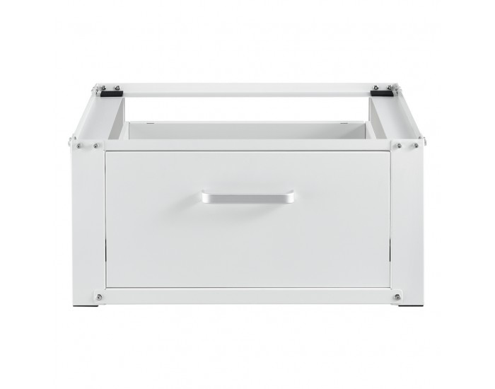 Платформа за перална машина 63 x 54 x 31 cm, до 150 kg, Стомана, Бяла -