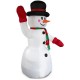 Надуваем снежен човек -240 см. с LED осветление -