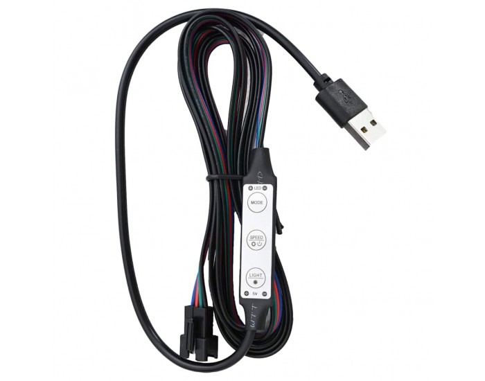 Sonata H Рамка за легло с LED, бяла, изкуствена кожа, 90x200 cм