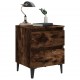 Sonata H Нощни шкафчета с метални крака 2 бр опушен дъб 40x35x50 см