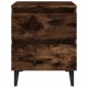 Sonata H Нощни шкафчета с метални крака 2 бр опушен дъб 40x35x50 см