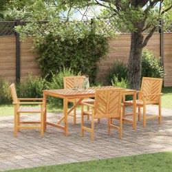 Sonata H Комплект за хранене в градината 5 pcs Кафяво 150 x 90 x 74 cm - Градински маси