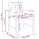 Sonata H Комплект за хранене в градината 7 pcs Кафяво 150 x 90 x 74 cm
