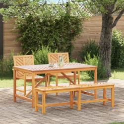 Sonata H Комплект за хранене в градината 4 pcs Кафяво 150 x 90 x 74 cm - Градински маси