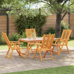 Sonata H Комплект за хранене в градината 5 pcs Кафяво 150 x 90 x 74 cm - Градински маси