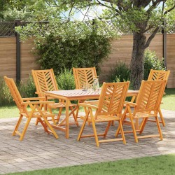 Sonata H Комплект за хранене в градината 7 pcs Кафяво 150 x 90 x 74 cm - Градински маси