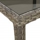 Sonata H Градинска маса за хранене Сив 250 x 100 x 75 см Полиратан