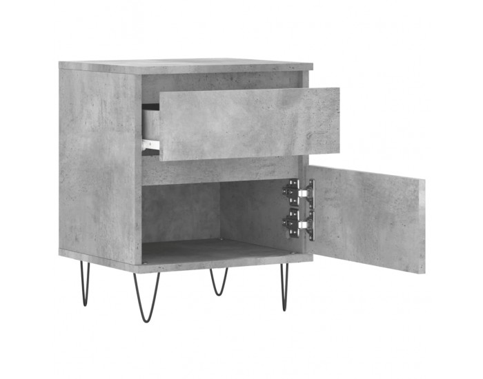 Sonata H Нощно шкафче бетонно сиво 40x35x50 см инженерно дърво