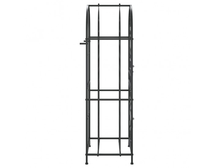Sonata H Поставка за вино за 41 бутилки черна 45x36x120 см ковано желязо