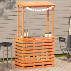 Sonata H Външна бар маса с покрив, восъчнокафяв, 112,5x57x195,5 см - Градински маси