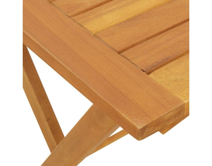 Sonata H Сгъваема градинска маса Естествен 60 x 60 x 72 cm