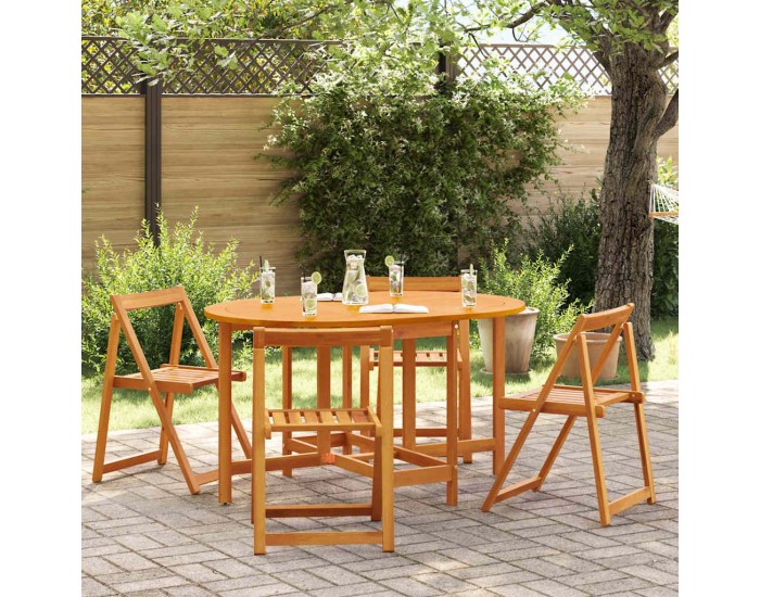 Sonata H Градинска маса 5 pcs Кафяво 110 x 60 x 72 см