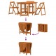 Sonata H Градинска маса 5 pcs Кафяво 110 x 60 x 72 см