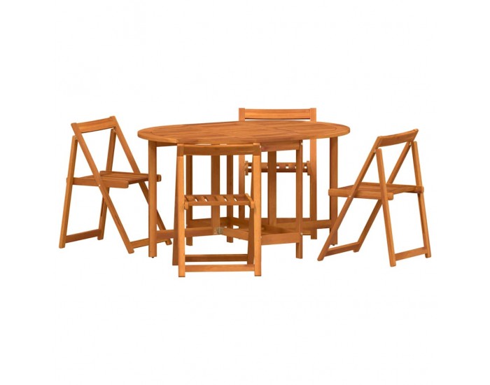 Sonata H Градинска маса 5 pcs Кафяво 110 x 60 x 72 см