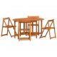 Sonata H Градинска маса 5 pcs Кафяво 110 x 60 x 72 см