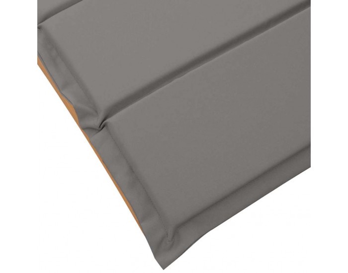 Sonata H Шезлонг 2 pcs Сив 184 x 55 x 64 см Масивна акациева дървесина