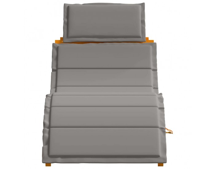 Sonata H Шезлонг 2 pcs Сив 184 x 55 x 64 см Масивна акациева дървесина