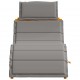 Sonata H Шезлонг 2 pcs Сив 184 x 55 x 64 см Масивна акациева дървесина