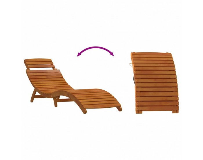 Sonata H Шезлонг с възглавница 2-човек 2 pcs Червено 184 x 55 x 64 см