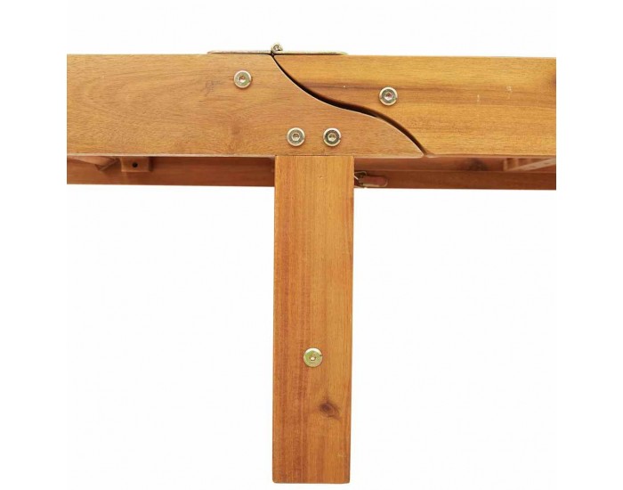 Sonata H Шезлонг 3 pcs Таупе 40 x 40 x 40cm Масивна акациева дървесина
