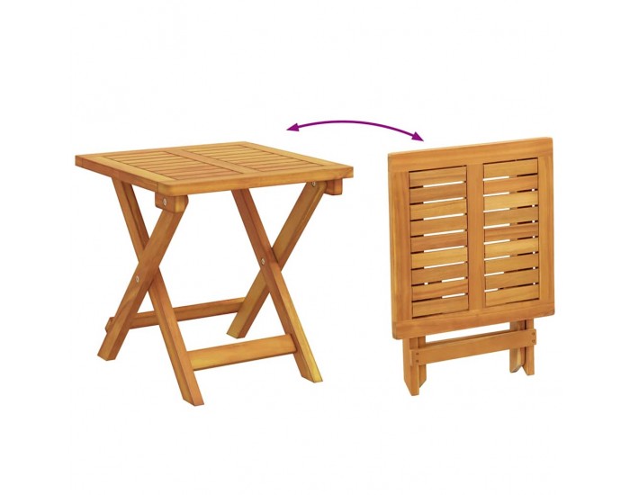 Sonata H Шезлонг 3 pcs Таупе 40 x 40 x 40cm Масивна акациева дървесина