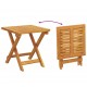 Sonata H Шезлонг 3 pcs Таупе 40 x 40 x 40cm Масивна акациева дървесина