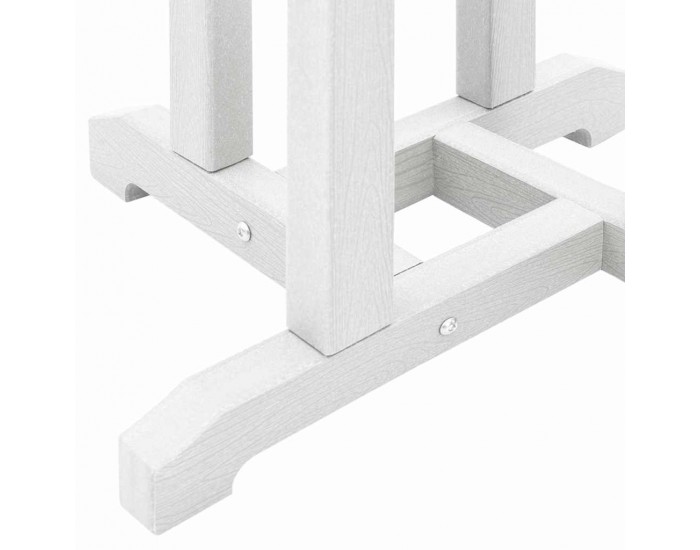 Sonata H Бар маса Бяло 55 x 55 x 107 cm HDPE