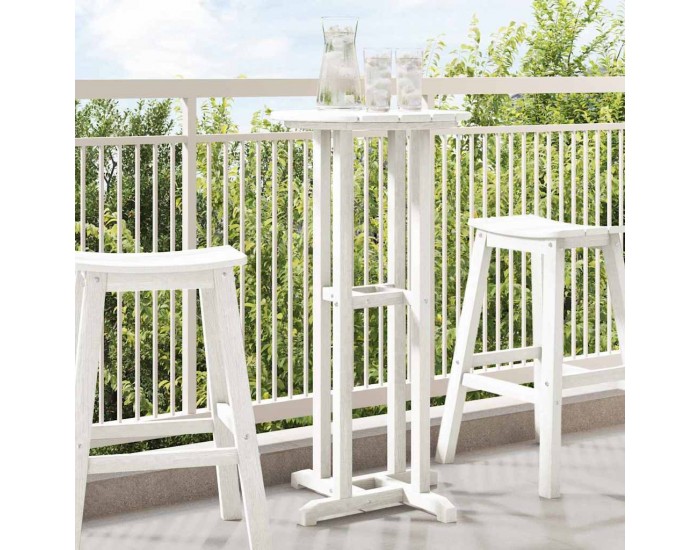 Sonata H Бар маса Бяло 55 x 55 x 107 cm HDPE