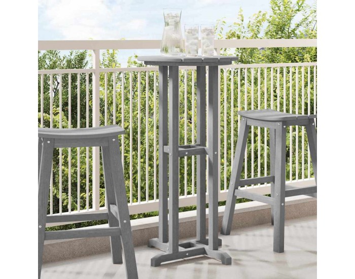 Sonata H Бар маса Светлосиво 55 x 55 x 107 cm HDPE