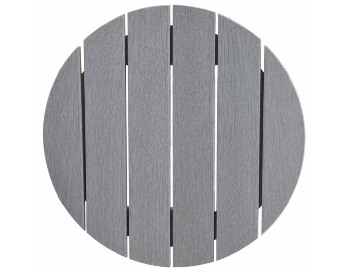 Sonata H Бар маса Светлосиво 55 x 55 x 107 cm HDPE