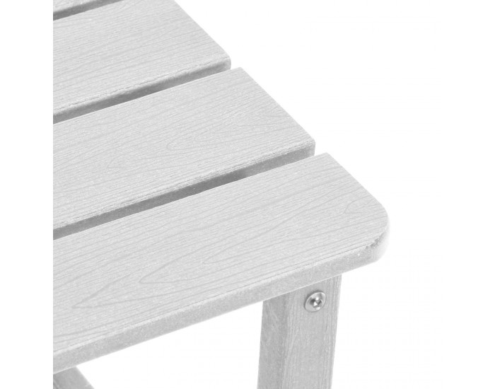 Sonata H Странична маса Adirondack Бяло 38 x 38 x 46 см HDPE