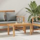 Sonata H Масичка за кафе Кафяво 70 x 40 x 36 cm Тиково дърво масив