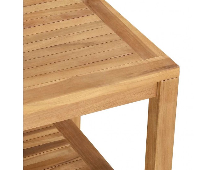 Sonata H Масичка за кафе Кафяво 60 x 60 x 45 cm Тиково дърво масив