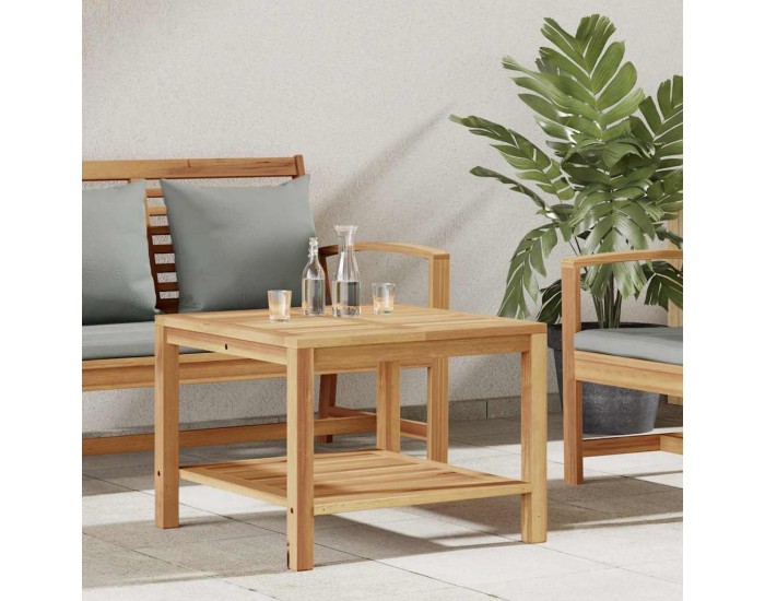 Sonata H Масичка за кафе Кафяво 60 x 60 x 45 cm Тиково дърво масив