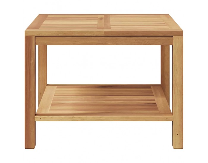 Sonata H Масичка за кафе Кафяво 60 x 60 x 45 cm Тиково дърво масив