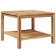 Sonata H Масичка за кафе Кафяво 60 x 60 x 45 cm Тиково дърво масив