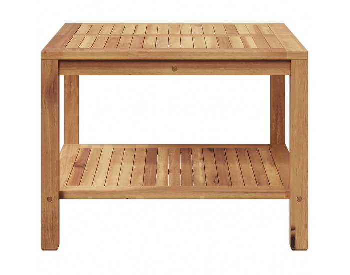 Sonata H Масичка за кафе Кафяво 60 x 60 x 45 cm Тиково дърво масив