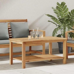 Sonata H Масичка за кафе Кафяво 90 x 50 x 45 cm Тиково дърво масив - Градински маси