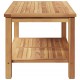 Sonata H Масичка за кафе Кафяво 90 x 50 x 45 cm Тиково дърво масив