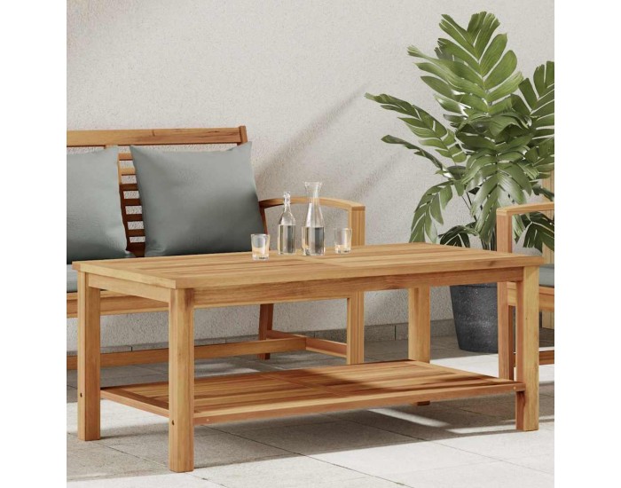 Sonata H Масичка за кафе Кафяво 110 x 55 x 45 cm Тиково дърво масив