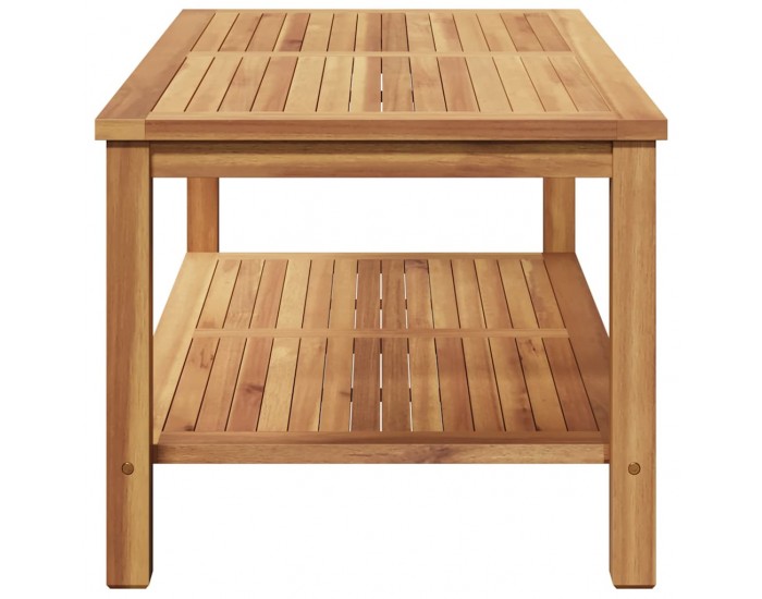 Sonata H Масичка за кафе Кафяво 110 x 55 x 45 cm Тиково дърво масив