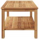 Sonata H Масичка за кафе Кафяво 110 x 55 x 45 cm Тиково дърво масив