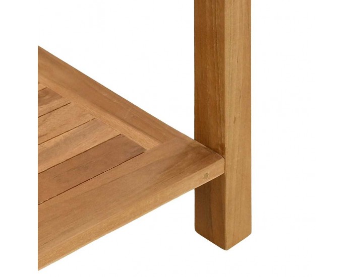 Sonata H Масичка за кафе Кафяво 85 x 35 x 75 см Тиково дърво масив