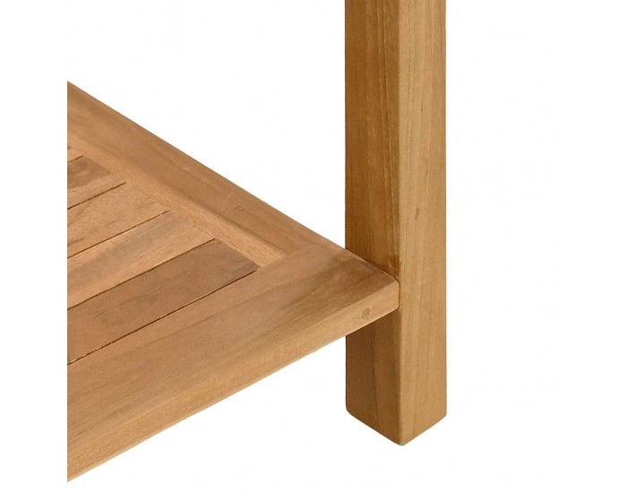 Sonata H Масичка за кафе Кафяво 110 x 40 x 45 cm Тиково дърво масив