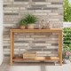 Sonata H Масичка за кафе Кафяво 110 x 40 x 45 cm Тиково дърво масив
