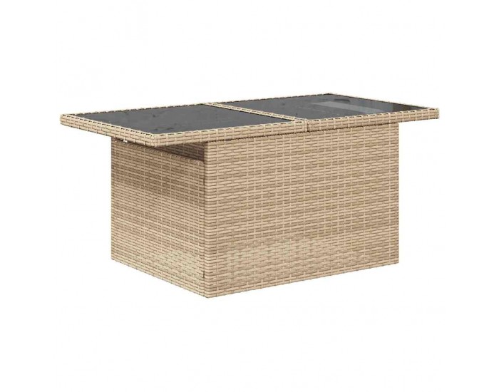 градински диван комплект Sonata H с възглавници бежов полиротан